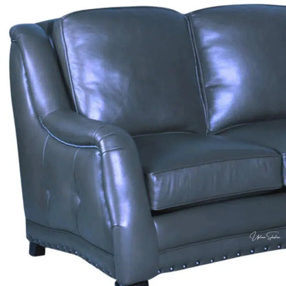Goldberg 3 Seater Leather Couch Benchmade the USA - LOOMLAN - Uptown Sebastian - Sofas & Loveseats