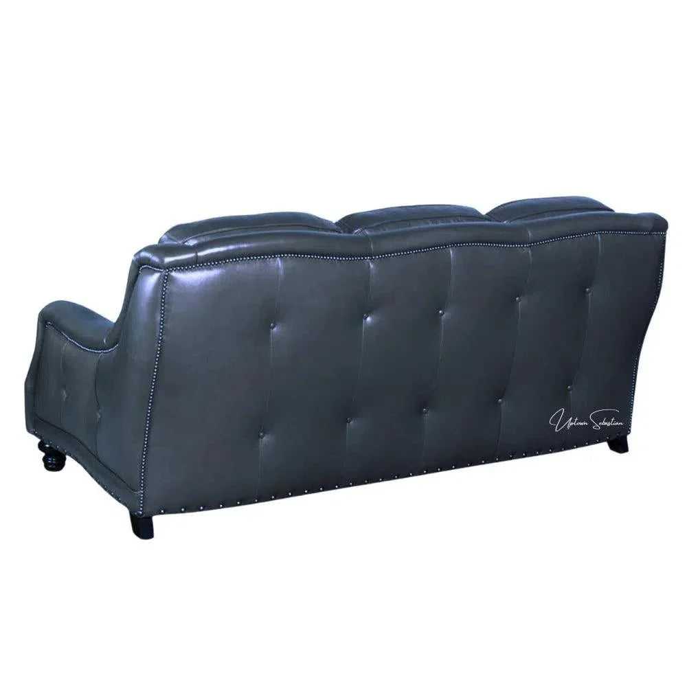 Goldberg 3 Seater Leather Couch Benchmade the USA - LOOMLAN - Uptown Sebastian - Sofas & Loveseats