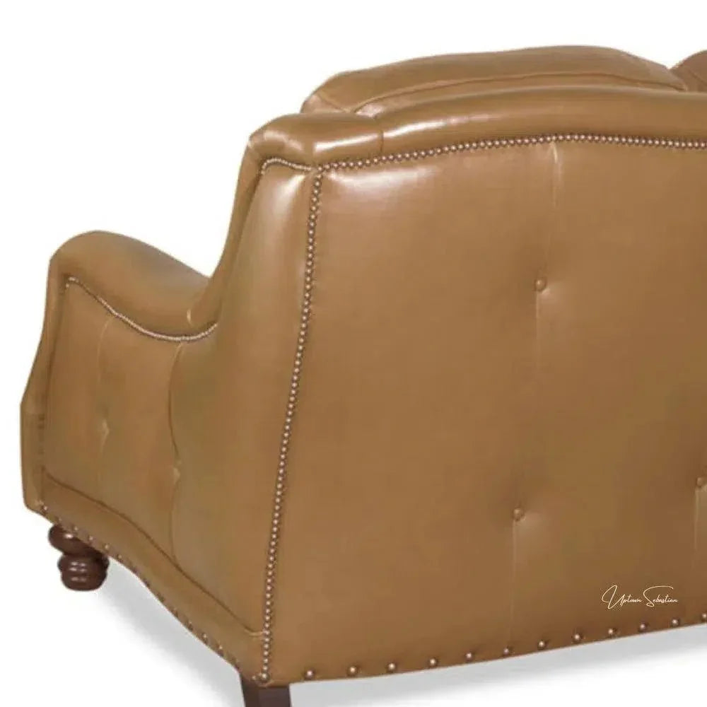 Goldberg 3 Seater Leather Couch Benchmade the USA - LOOMLAN - Uptown Sebastian - Sofas & Loveseats