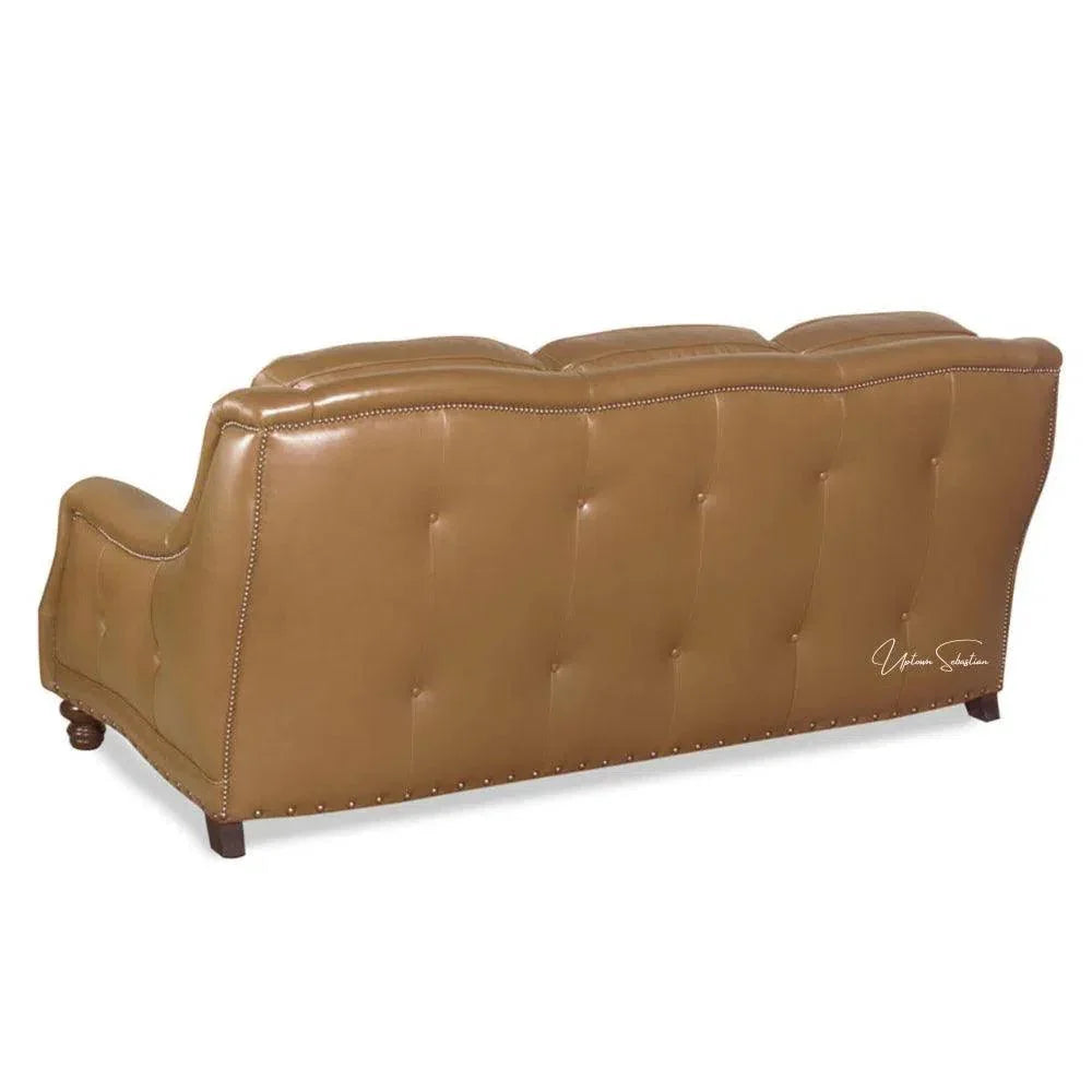 Goldberg 3 Seater Leather Couch Benchmade the USA - LOOMLAN - Uptown Sebastian - Sofas & Loveseats