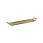 Golden Brass Finished Rectangle Tray - LOOMLAN - Wildwood - Trays