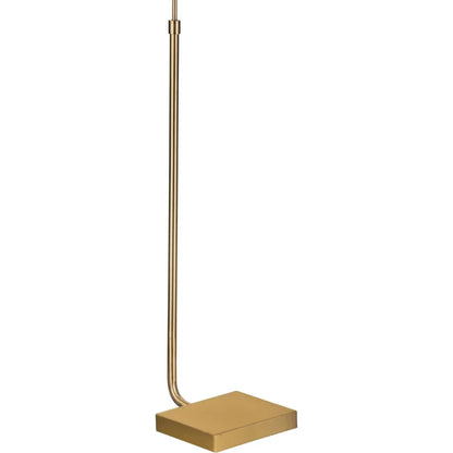 Golden Brass Metal Floor Lamp-Floor Lamps-Bassett Mirror-LOOMLAN