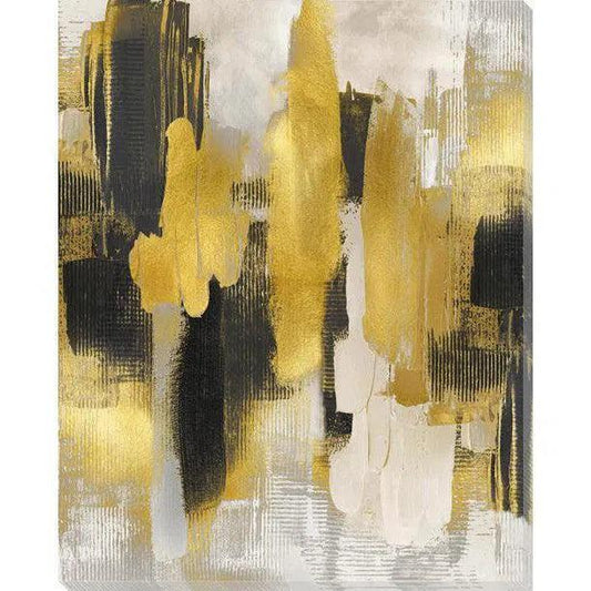 Golden Cityscape Indoor Outdoor Wall Art - LOOMLAN - LOOMLAN - Canvas Art