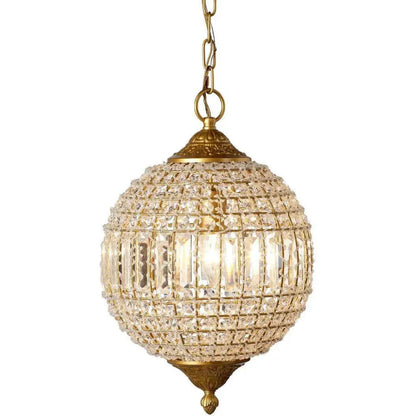 Golden Lighting Pendant Crystal Orb Pendant - LOOMLAN - Jamie Young - Pendants