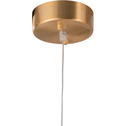 Golden Pendant Adeo Ceiling Lamp Brass - LOOMLAN - Zuo Modern - Pendants
