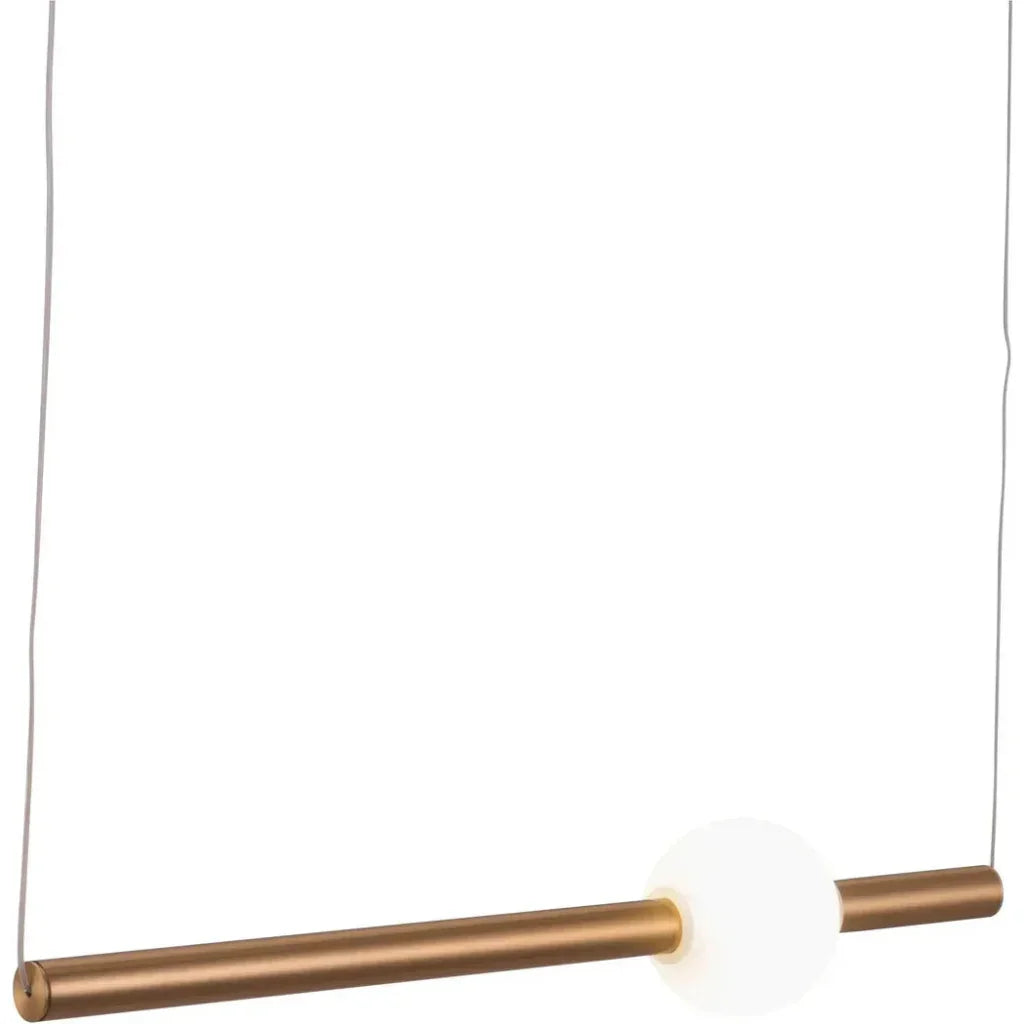 Golden Pendant Adeo Ceiling Lamp Brass - LOOMLAN - Zuo Modern - Pendants