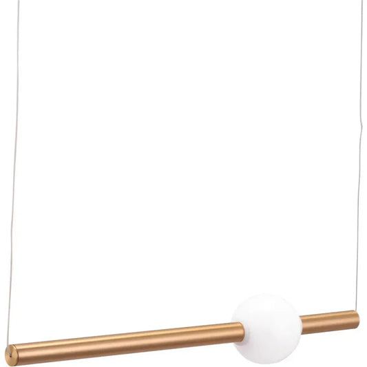 Golden Pendant Adeo Ceiling Lamp Brass - LOOMLAN - Zuo Modern - Pendants