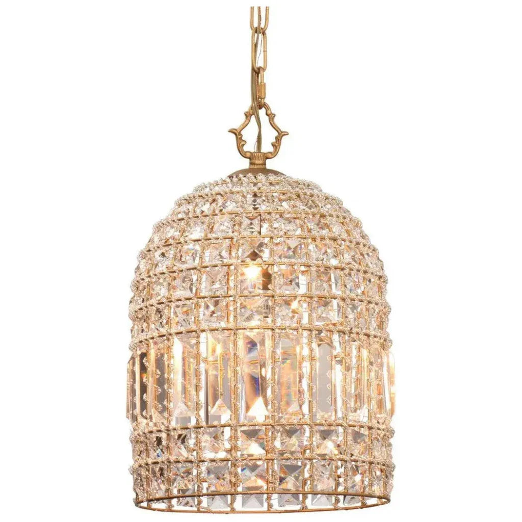 Golden Pendant Crystal Beads Over Island Pendant - LOOMLAN - Jamie Young - Pendants