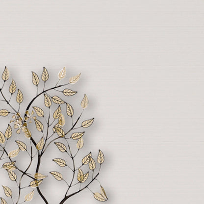 Golden Spring Tree Style Metal Wall Art-Metal Wall Art-Paragon-LOOMLAN