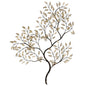 Golden Spring Tree Style Metal Wall Art-Metal Wall Art-Paragon-LOOMLAN