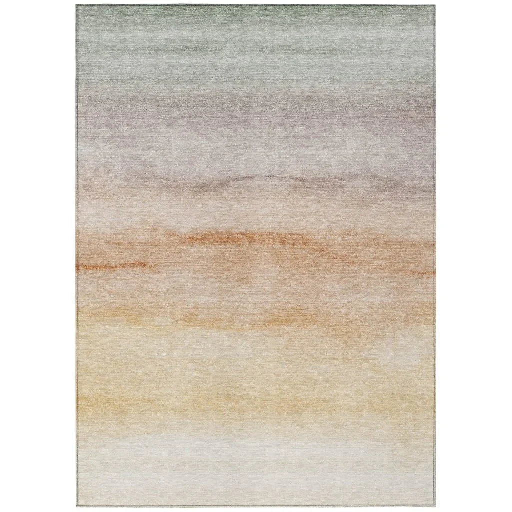 Goldira Orange Washable Indoor - Outdoor Rug - LOOMLAN - LOOMLAN Rugs - Outdoor Rugs