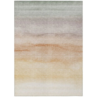 Goldira Orange Washable Indoor - Outdoor Rug - LOOMLAN - LOOMLAN Rugs - Outdoor Rugs
