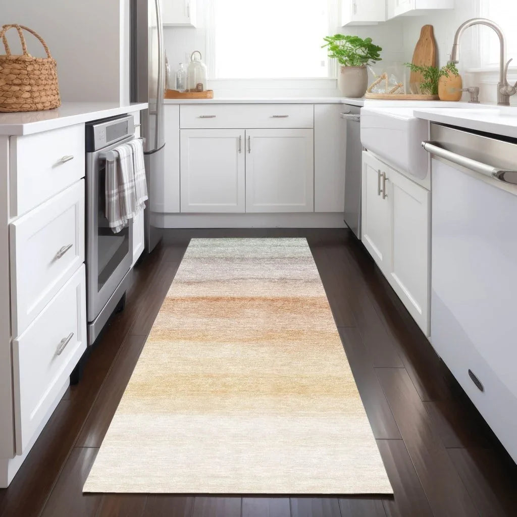 Goldira Orange Washable Indoor - Outdoor Rug - LOOMLAN - LOOMLAN Rugs - Outdoor Rugs