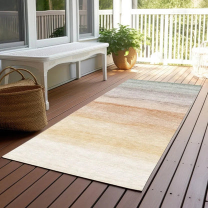 Goldira Orange Washable Indoor - Outdoor Rug - LOOMLAN - LOOMLAN Rugs - Outdoor Rugs