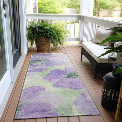 Golditha Purple Washable Indoor - Outdoor Rug - LOOMLAN - LOOMLAN Rugs - Outdoor Rugs