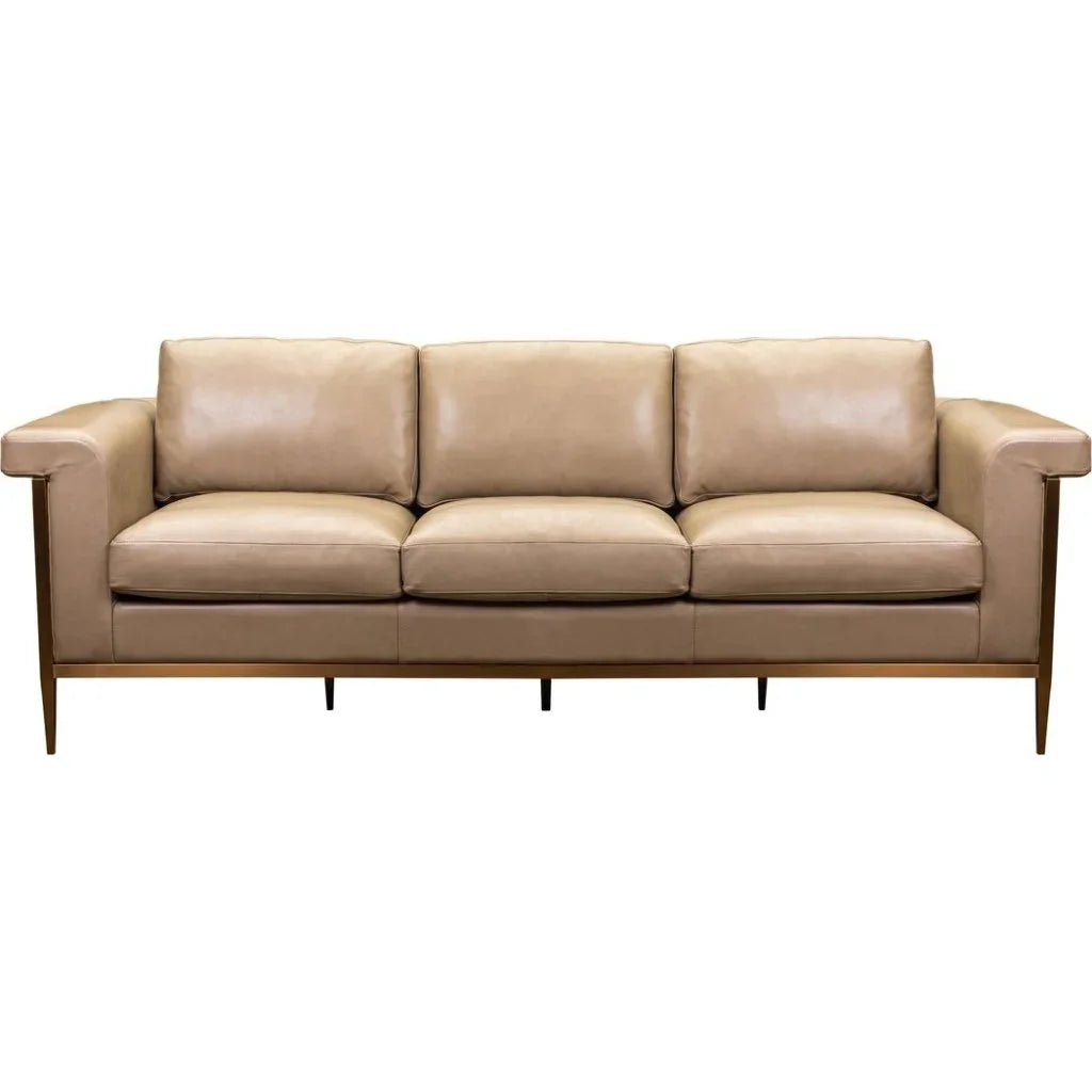 Goldwyn Luxurious Design Leather Sofa - LOOMLAN - Olivia + Quinn - Sofas & Loveseats