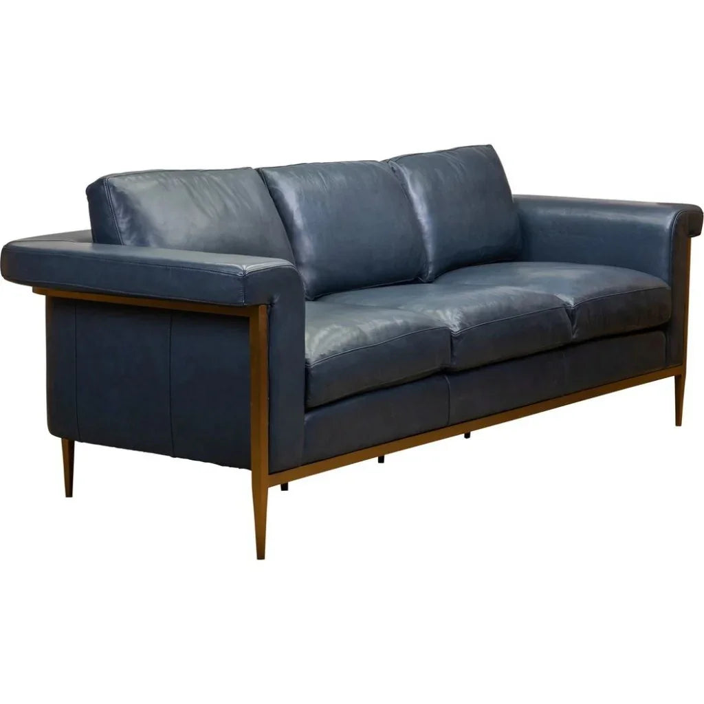 Goldwyn Luxurious Design Leather Sofa - LOOMLAN - Olivia + Quinn - Sofas & Loveseats
