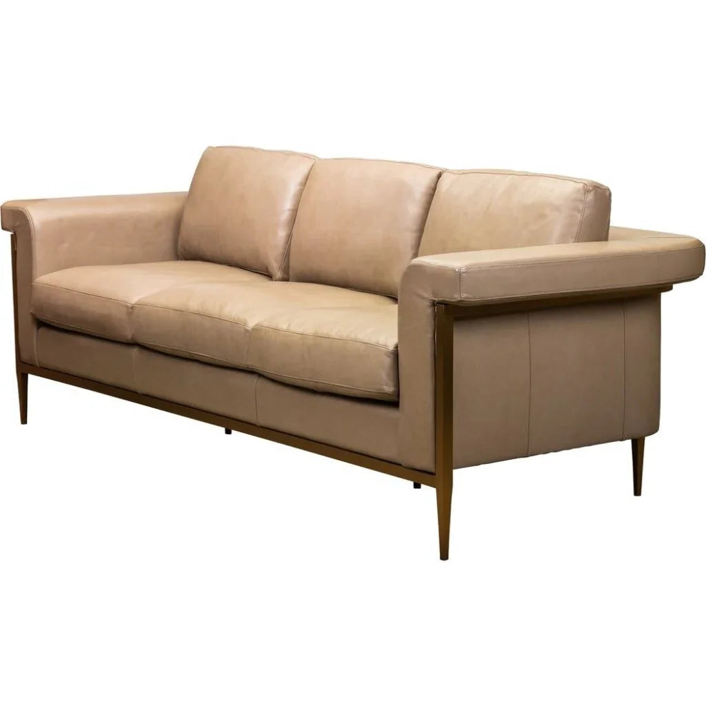 Goldwyn Luxurious Design Leather Sofa - LOOMLAN - Olivia + Quinn - Sofas & Loveseats