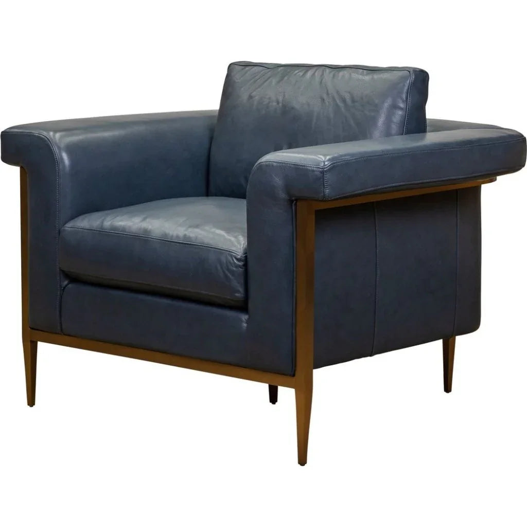 Goldwyn Luxurious Leather Comfort Chair - LOOMLAN - Olivia + Quinn - Club Chairs