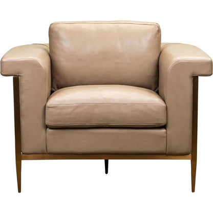 Goldwyn Luxurious Leather Comfort Chair - LOOMLAN - Olivia + Quinn - Club Chairs