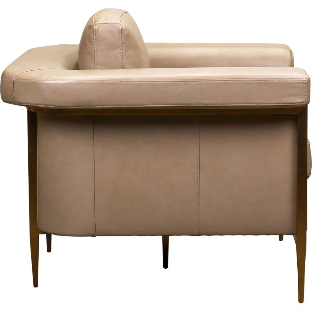 Goldwyn Luxurious Leather Comfort Chair - LOOMLAN - Olivia + Quinn - Club Chairs