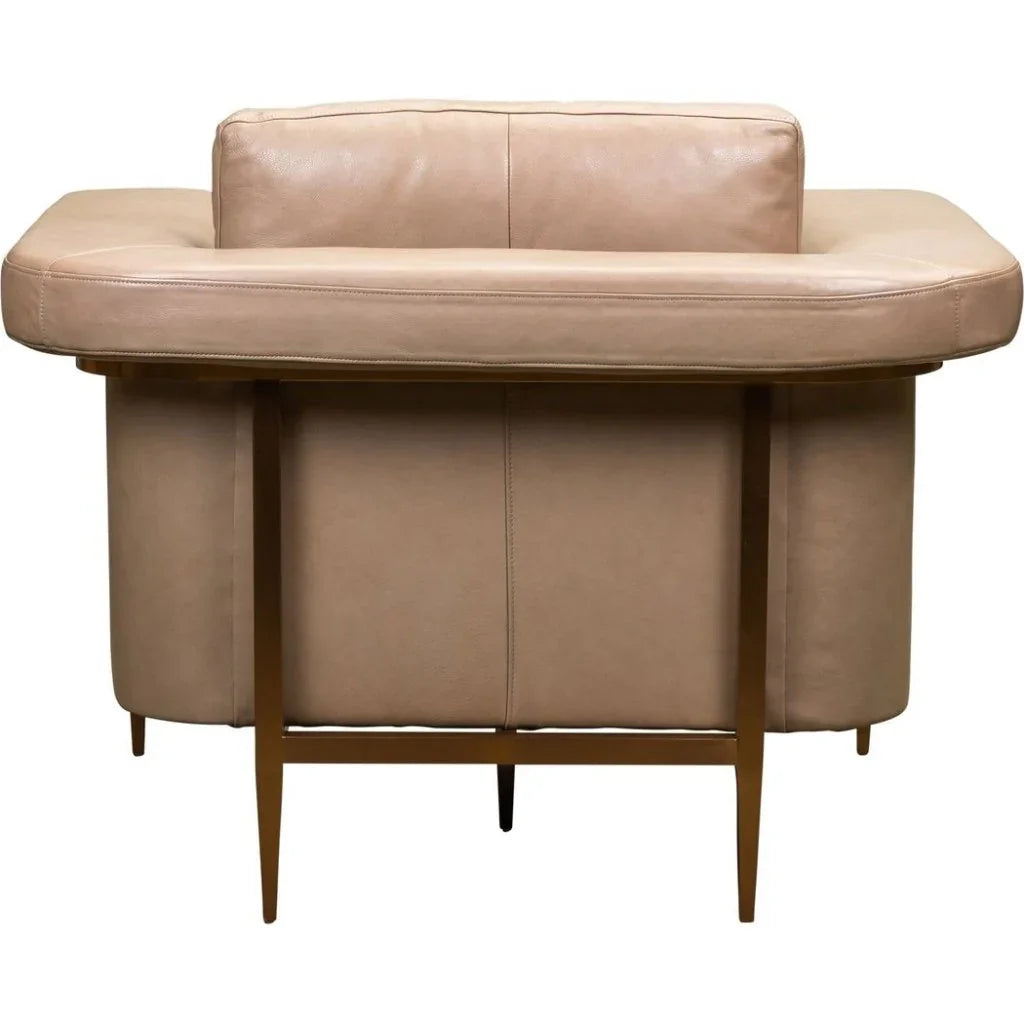 Goldwyn Luxurious Leather Comfort Chair - LOOMLAN - Olivia + Quinn - Club Chairs