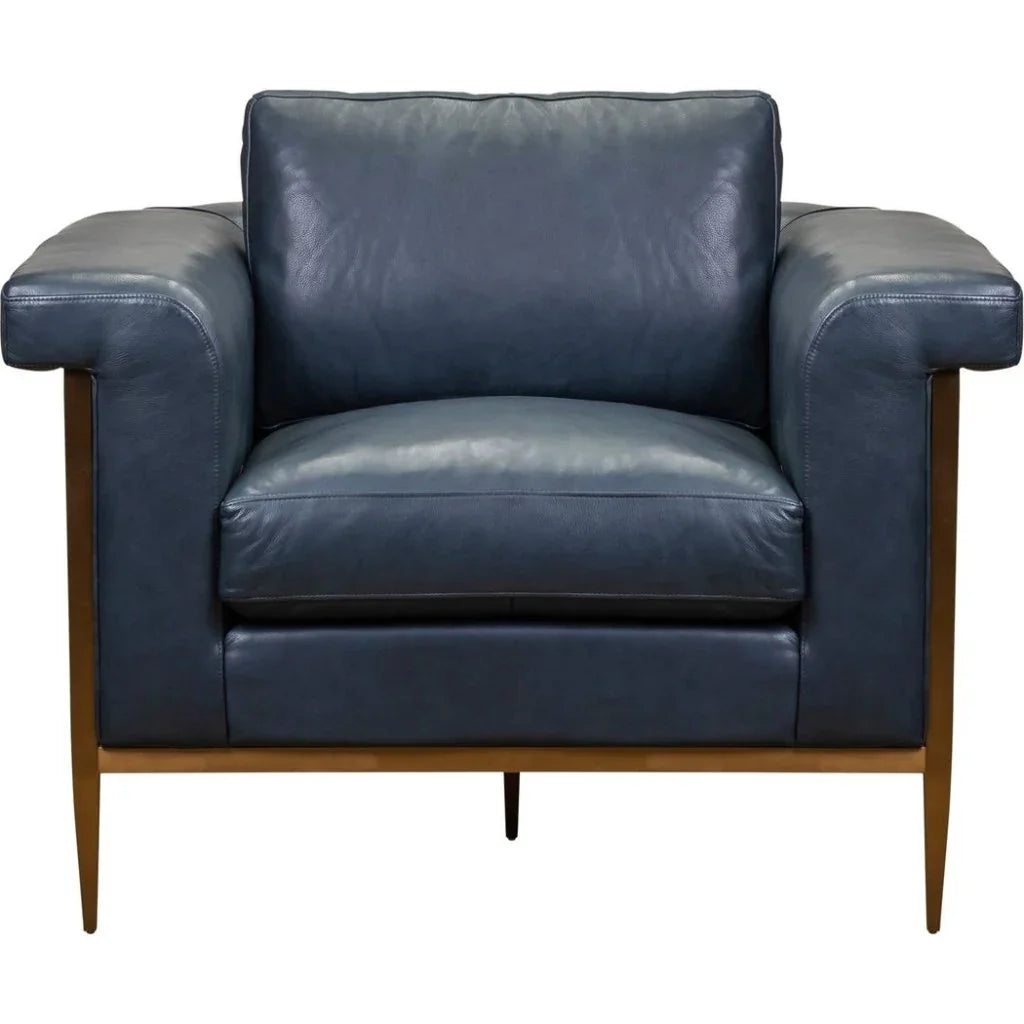 Goldwyn Luxurious Leather Comfort Chair - LOOMLAN - Olivia + Quinn - Club Chairs