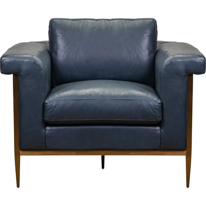 Goldwyn Luxurious Leather Comfort Chair - LOOMLAN - Olivia + Quinn - Club Chairs
