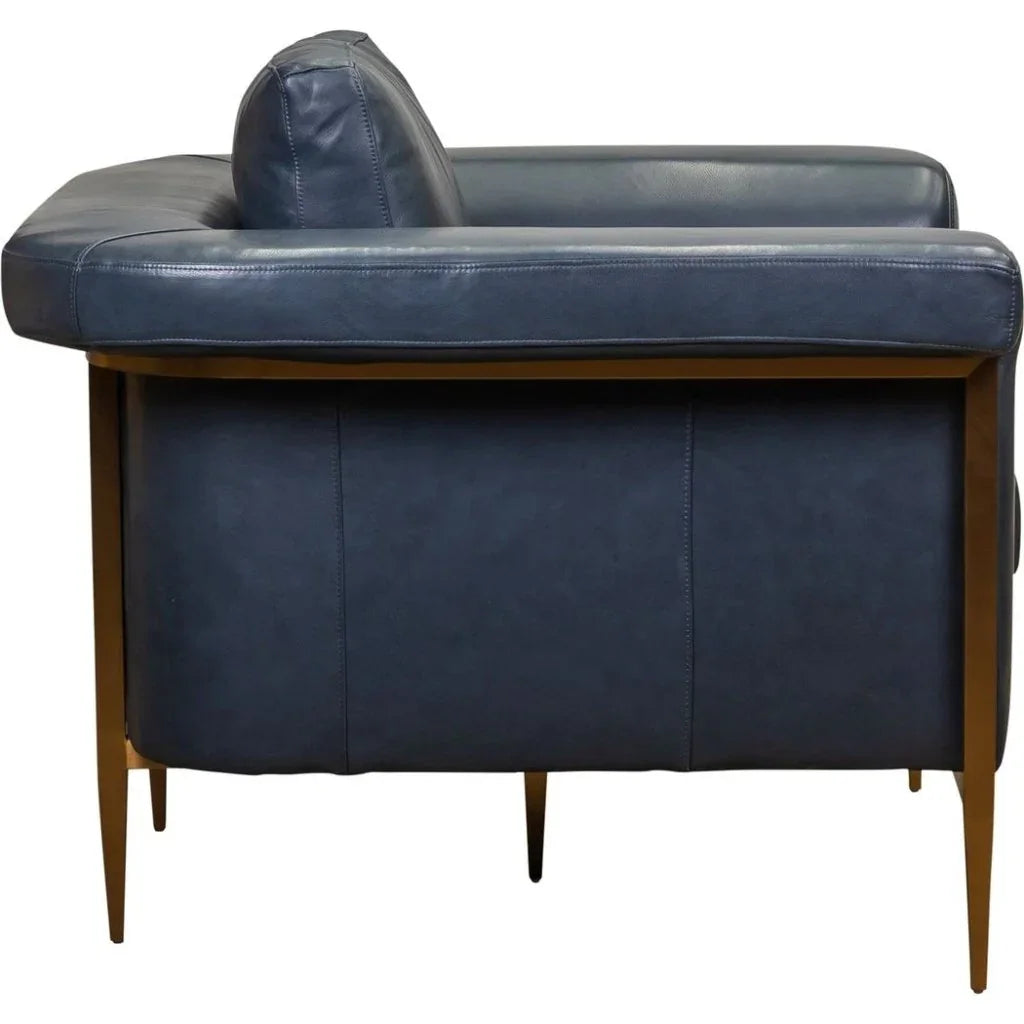 Goldwyn Luxurious Leather Comfort Chair - LOOMLAN - Olivia + Quinn - Club Chairs