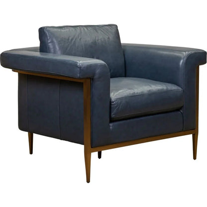 Goldwyn Luxurious Leather Comfort Chair - LOOMLAN - Olivia + Quinn - Club Chairs