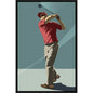 Golfer Hand Crafted Canvas Art