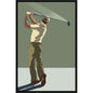 Golfer Hand Crafted Canvas Art