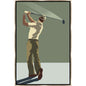 Golfer Hand Crafted Canvas Art