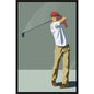Golfer Hand Crafted Canvas Art