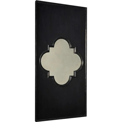 Good Luck Wood Black Vertical Mirror - LOOMLAN - Noir - Wall Mirrors
