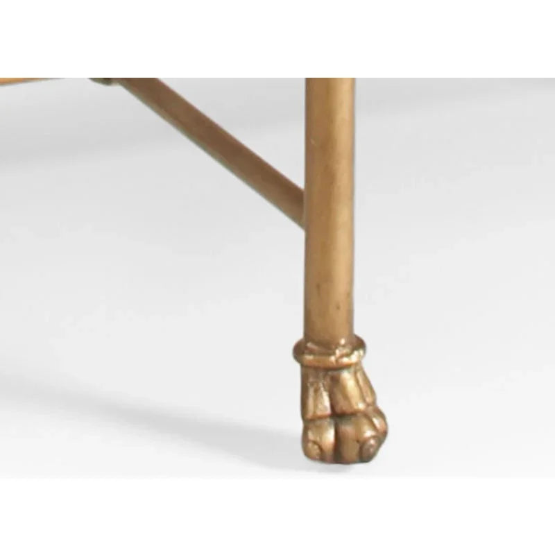 Gordon Antique Gold Based Oval Cocktail Table - LOOMLAN - Chelsea House - Coffee Tables