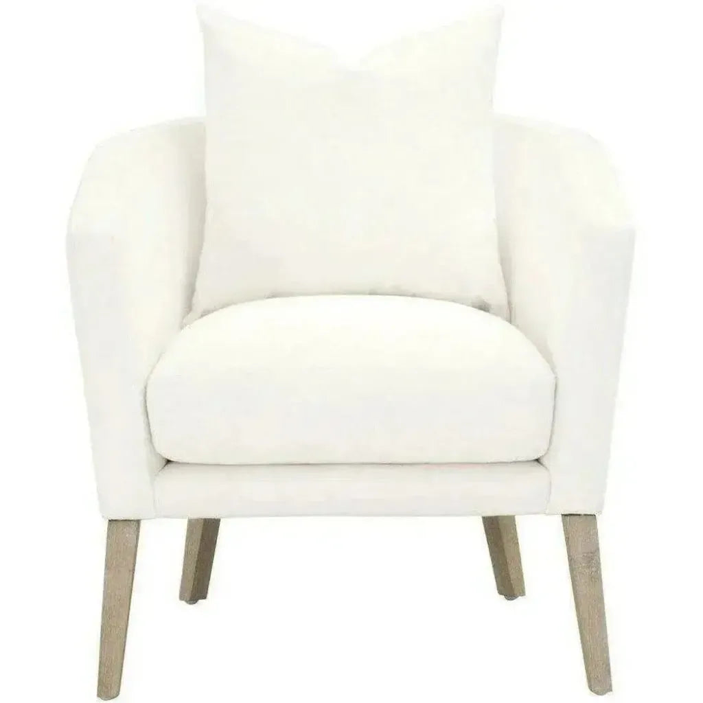 Gordon Club Chair LiveSmart White Natural Gray Oak - LOOMLAN - Essentials For Living - Accent Chairs