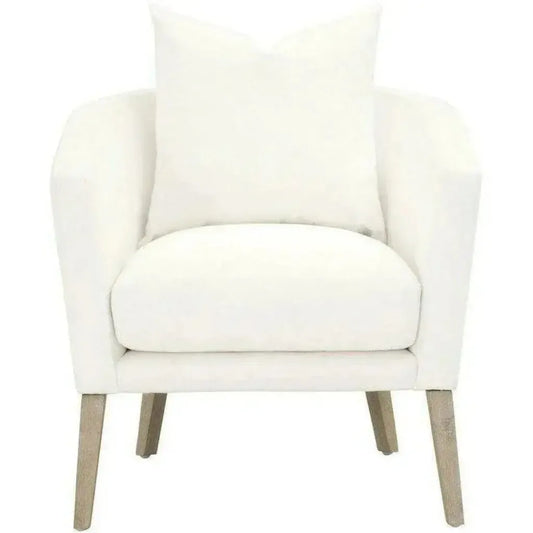 Gordon Club Chair LiveSmart White Natural Gray Oak - LOOMLAN - Essentials For Living - Accent Chairs