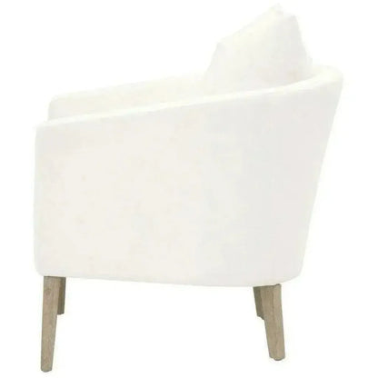 Gordon Club Chair LiveSmart White Natural Gray Oak - LOOMLAN - Essentials For Living - Accent Chairs