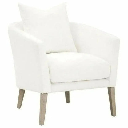 Gordon Club Chair LiveSmart White Natural Gray Oak - LOOMLAN - Essentials For Living - Accent Chairs