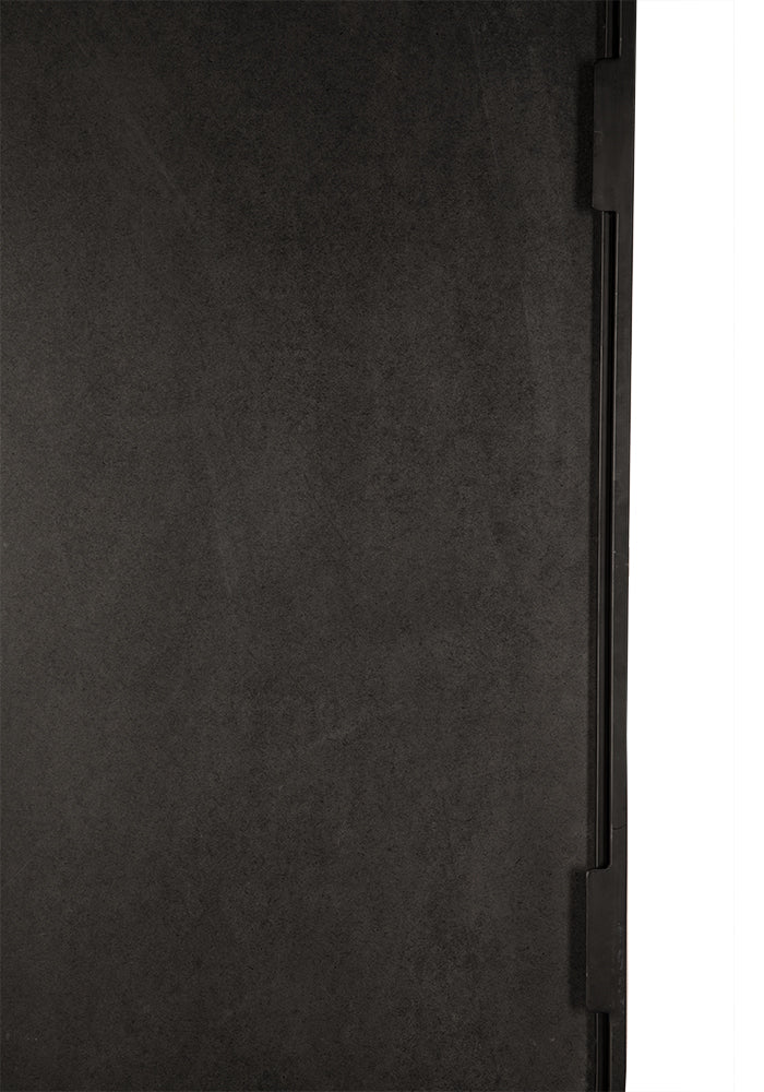 Gorky Black Iron Frame Wall Mirror