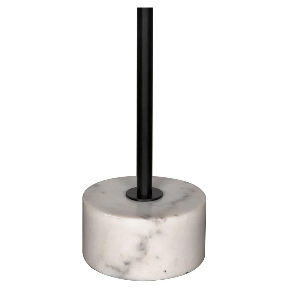 Govinda Marble Top Round Side Table - LOOMLAN - Noir - Side Tables