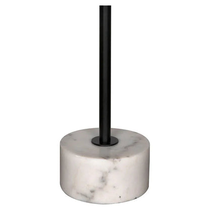 Govinda Marble Top Round Side Table - LOOMLAN - Noir - Side Tables