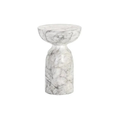 Goya Concrete Outdoor Round End Table - LOOMLAN - SUNPAN - Outdoor Side Tables