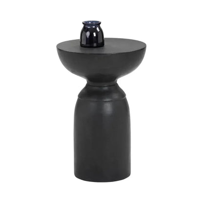 Goya Concrete Outdoor Round End Table - LOOMLAN - SUNPAN - Outdoor Side Tables