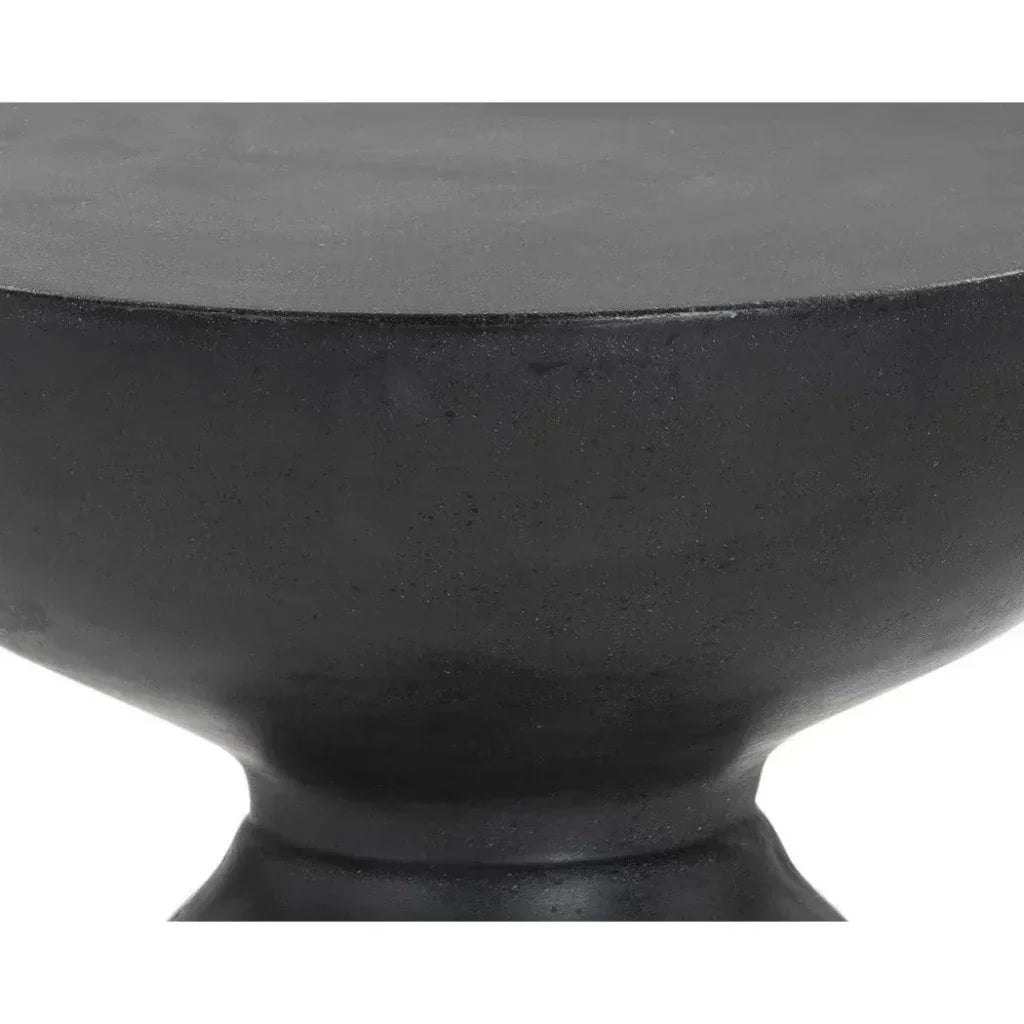 Goya Concrete Outdoor Round End Table - LOOMLAN - SUNPAN - Outdoor Side Tables