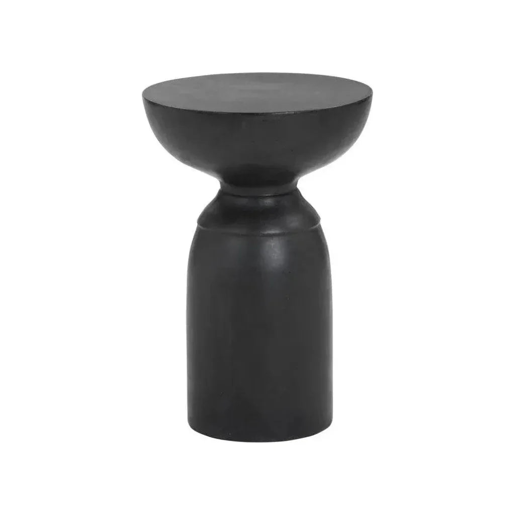 Goya Concrete Outdoor Round End Table - LOOMLAN - SUNPAN - Outdoor Side Tables
