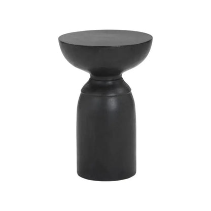 Goya Concrete Outdoor Round End Table - LOOMLAN - SUNPAN - Outdoor Side Tables