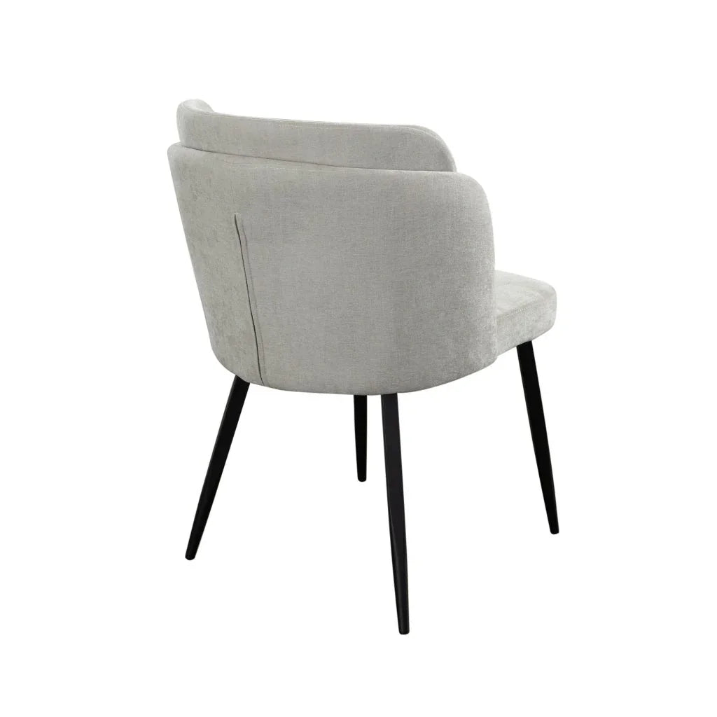 Grace Cream Fabric Armless Dining Chair (Set of 2) - LOOMLAN - Diamond Sofa - Dining Chairs