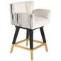 Grace Fabric Swivel Counter Stool - LOOMLAN - Peninsula Home - Poufs and Stools